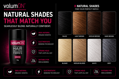 Volumon Hair Building Fibres - KERATIN 12g
