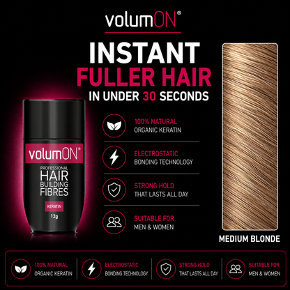 Volumon Hair Building Fibres - KERATIN 12g