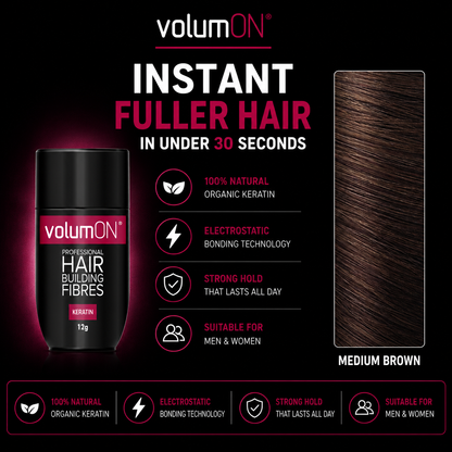 Volumon Hair Building Fibres - KERATIN 12g
