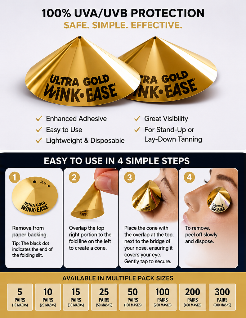Ultra Gold Wink Ease Disposable Eye Protection (250 Pairs Roll)