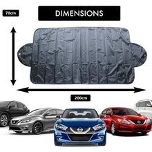 Load image into Gallery viewer, Generise Anti Theft Reversible Windscreen Car Cover - Small to Medium Windscreens - 190cm x 70cm