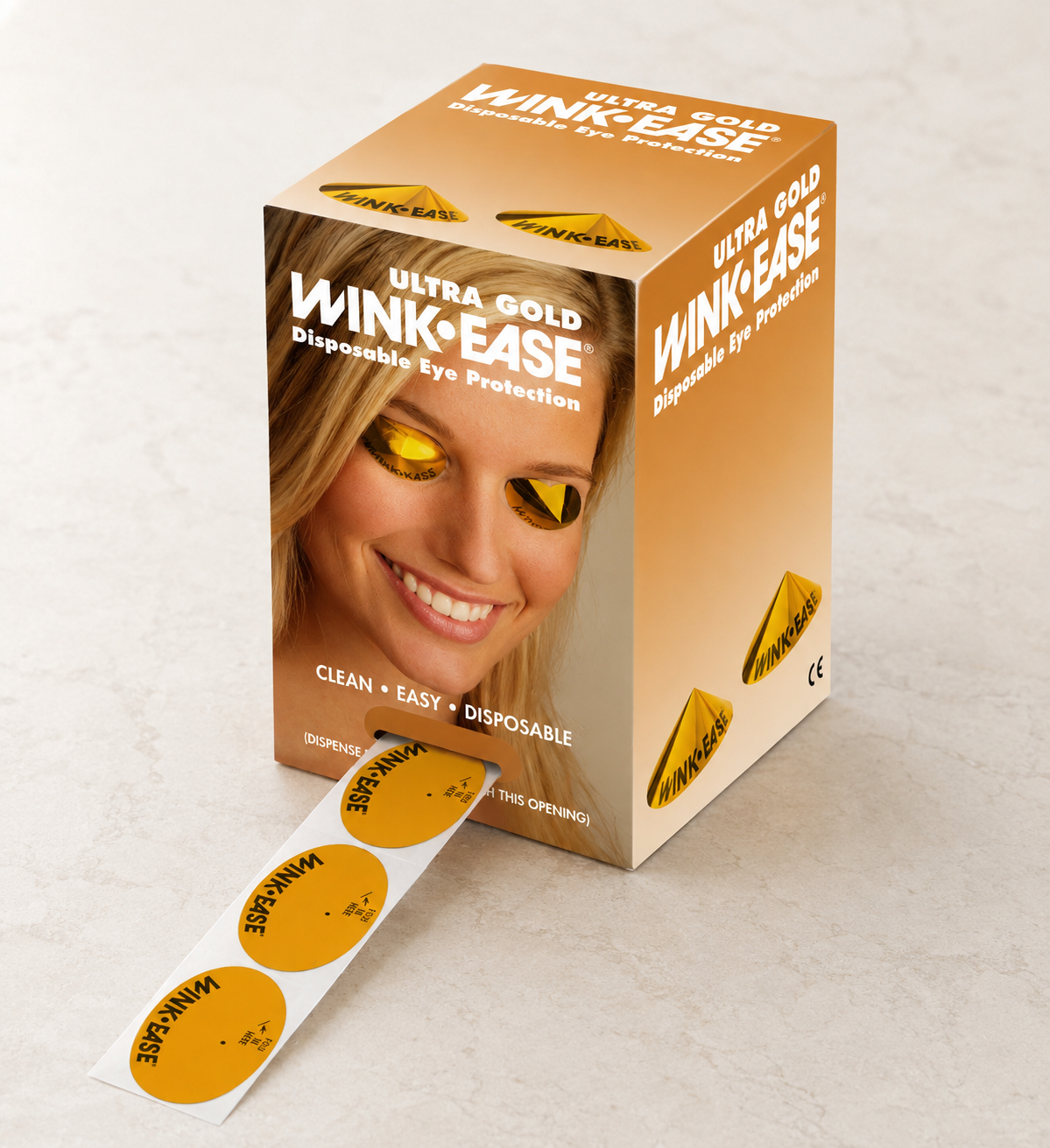 Ultra Gold Wink Ease Disposable Eye Protection (250 Pairs Roll)