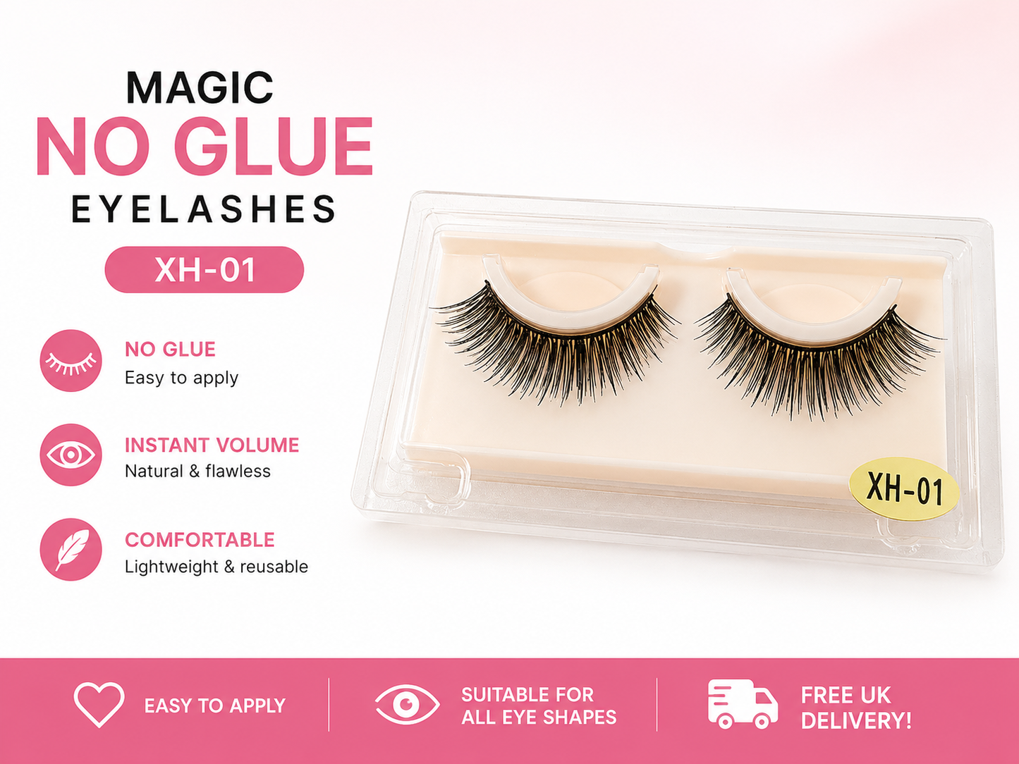 Glamza No Glue Magic XH Eyelashes