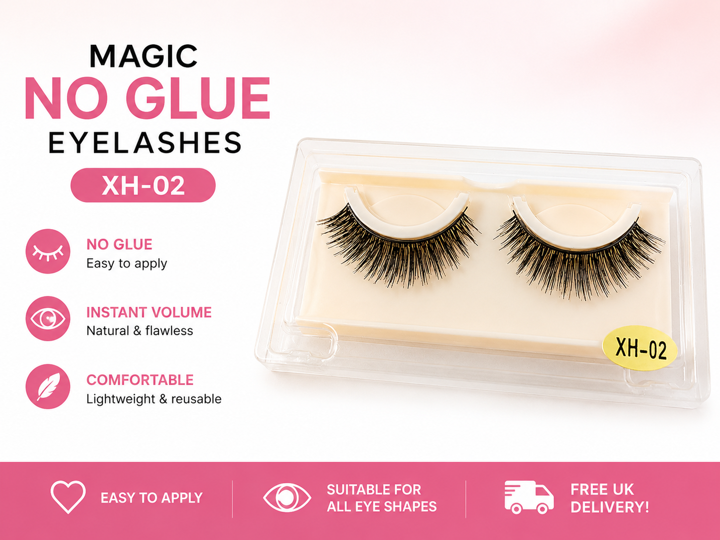 Glamza No Glue Magic XH Eyelashes
