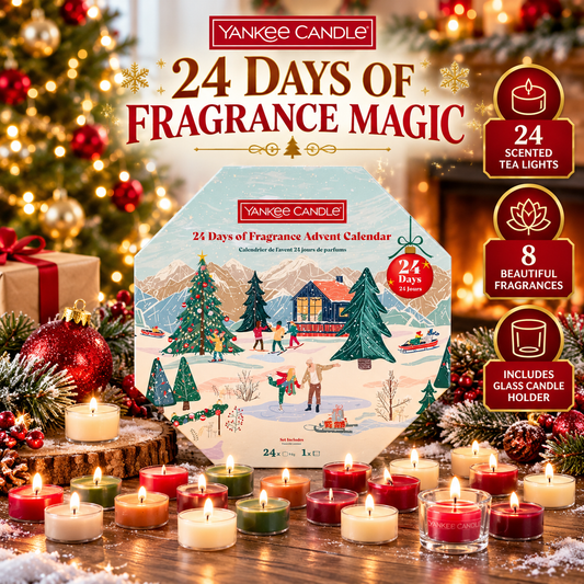 Yankee Candle Apres Ski 24 T-Light Advent Calendar Wreath