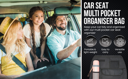Car Seat Multi Pocket Organiser