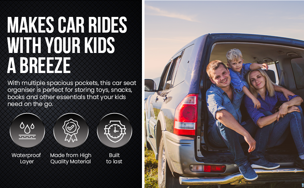 Car Seat Multi Pocket Organiser