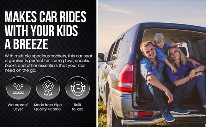 Car Seat Multi Pocket Organiser