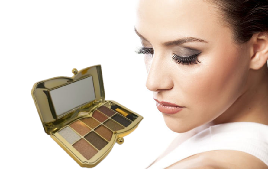 10 Colour Eyeshadow Butterfly Palette - Naked Glitter Shades