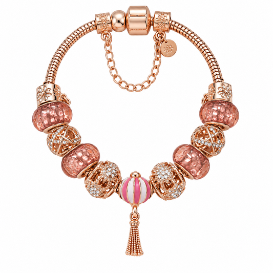 Diamond Style London - Charm Bracelet in Rose Gold