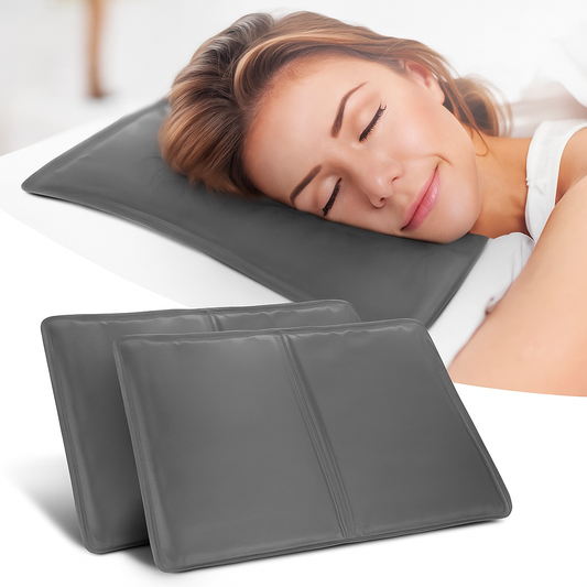 Generise Cooling Gel Pillow - 40cm x 30cm- Grey TWIN PACK