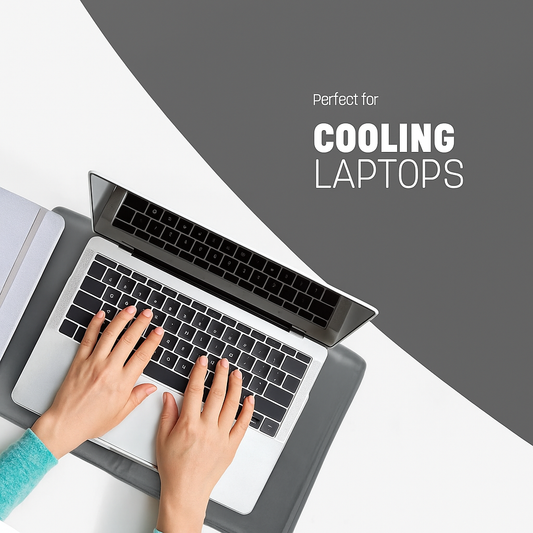 Generise Cooling Gel Laptop Mat - 40cm x 30cm- Grey