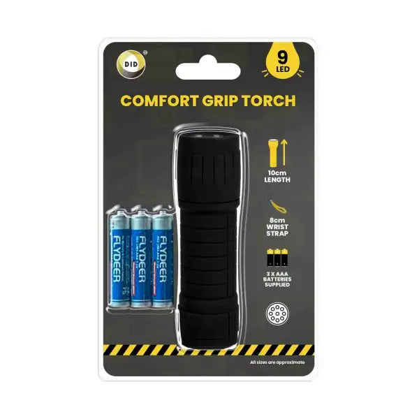 Generise Comfort Grip 9 LED Torch with Wrist Strap- Batteries Included
