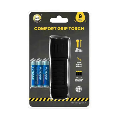 Generise Comfort Grip 9 LED Torch with Wrist Strap- Batteries Included