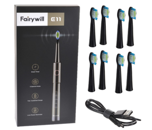 Fairywell Electric Toothbrush with 8 Heads - Model E11