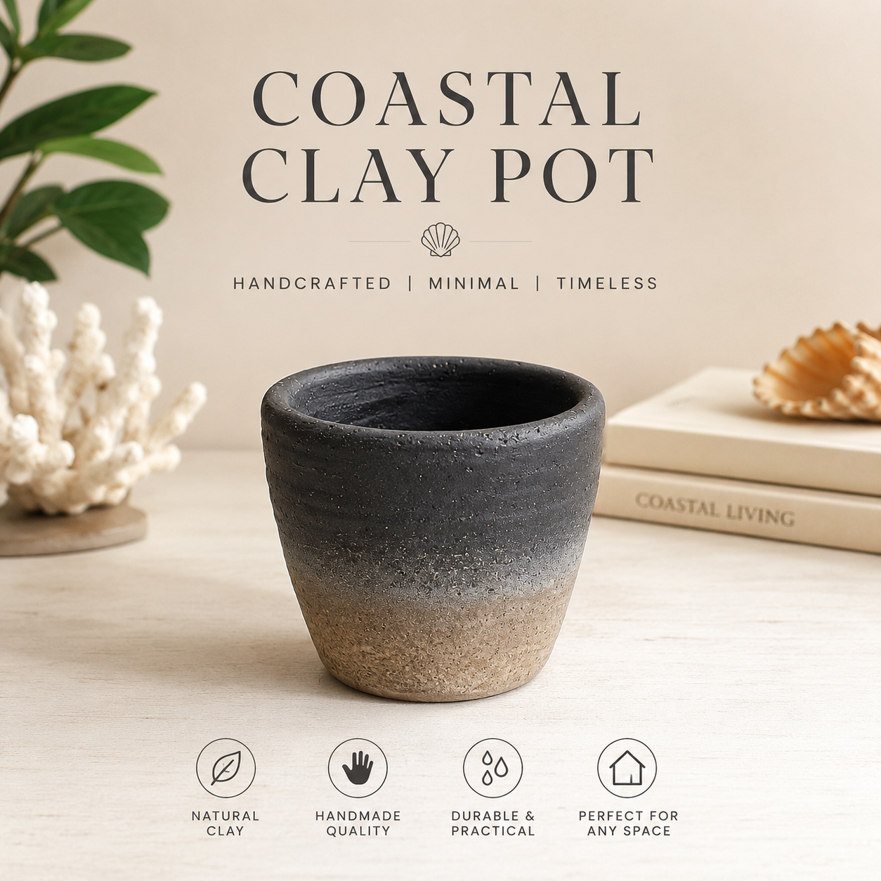 Generise Coastal Clay Pots
