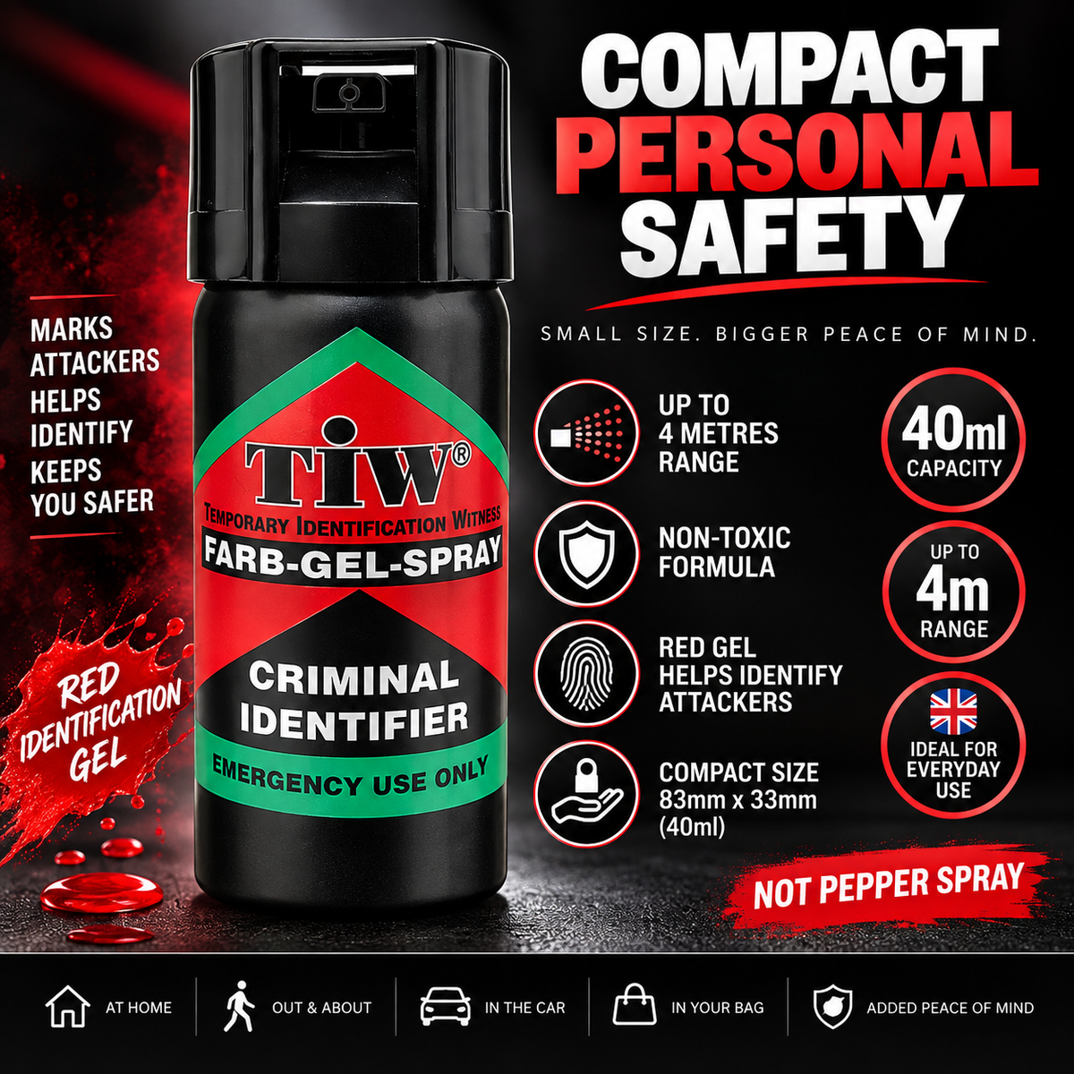 Farb Gel ID Self Defence Spray