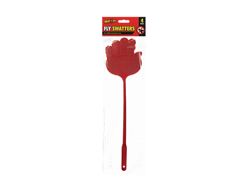Beat It!  Fly Swatters 4 Pack