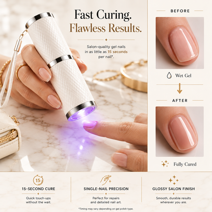 Nail Polish Cure LED Torch - Portable Light – Fast & Efficient Drying