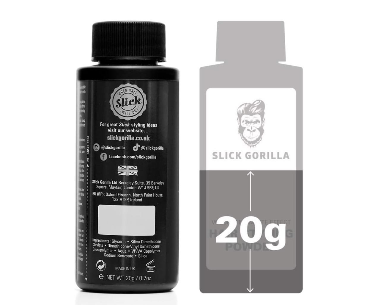 Slick Gorilla Hair Styling Powder 20g