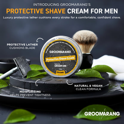 The Groomarang Moisturising & Protective Shave Cream (100ml Tub)