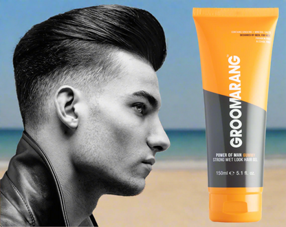 Groomarang Power of Man 'Gummy' Strong Wet Look Hair Gel 150ml