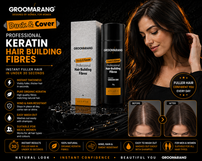 Groomarang Duck & Cover Professional Keratin Hair Building Fibres 28g