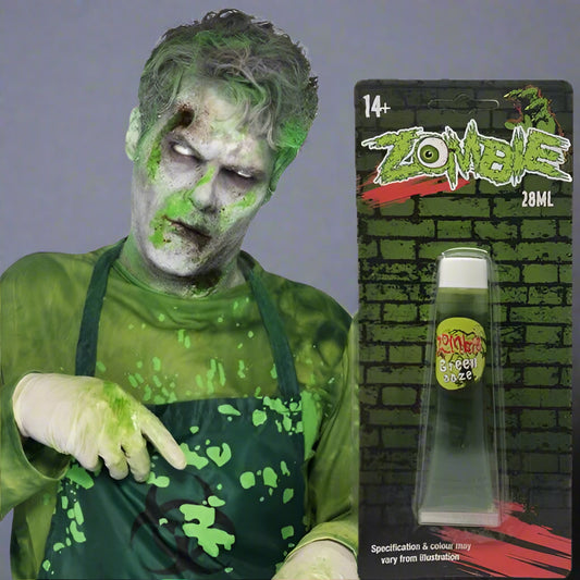 Halloween Zombie Green Ooze – 28ml (Water Washable)