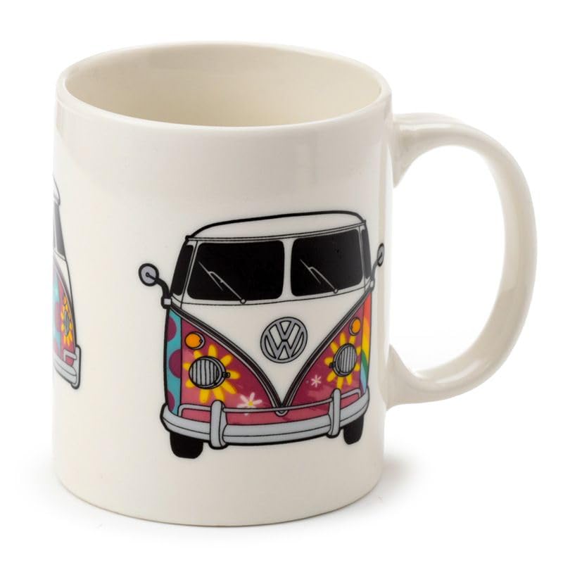 Puckator Volkswagen Vw T1 Camper Bus Summer Love Porcelain Tea Coffee Mug Funny Home Accessories Cute Gifts For Girlfriend Large Mugs For Men Women Hot Drinks Cups Presents Secret Santa Gift