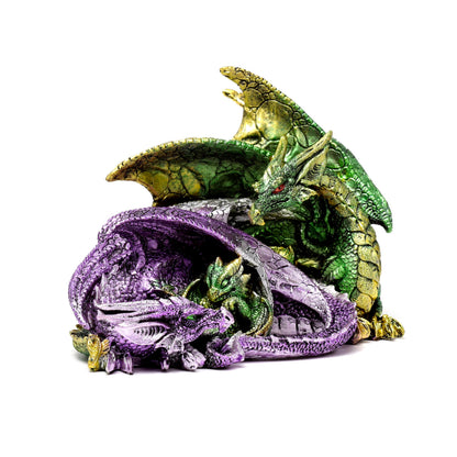 Puckator Enchanted Nightmare Dragon Family Cute Room Decor Aesthetic Feng Shui Meditation Accessories Garden Ornaments Shelf Desk Decorations Mindfulness Home Gifts Statues