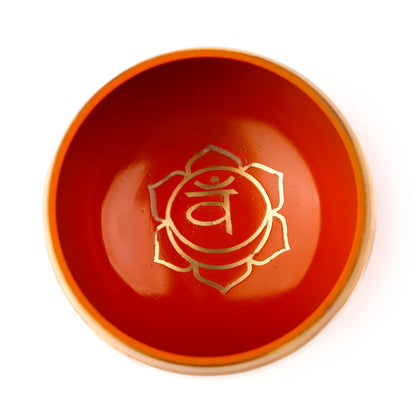 Puckator Sing07 Singing Bowl Orange Chakra