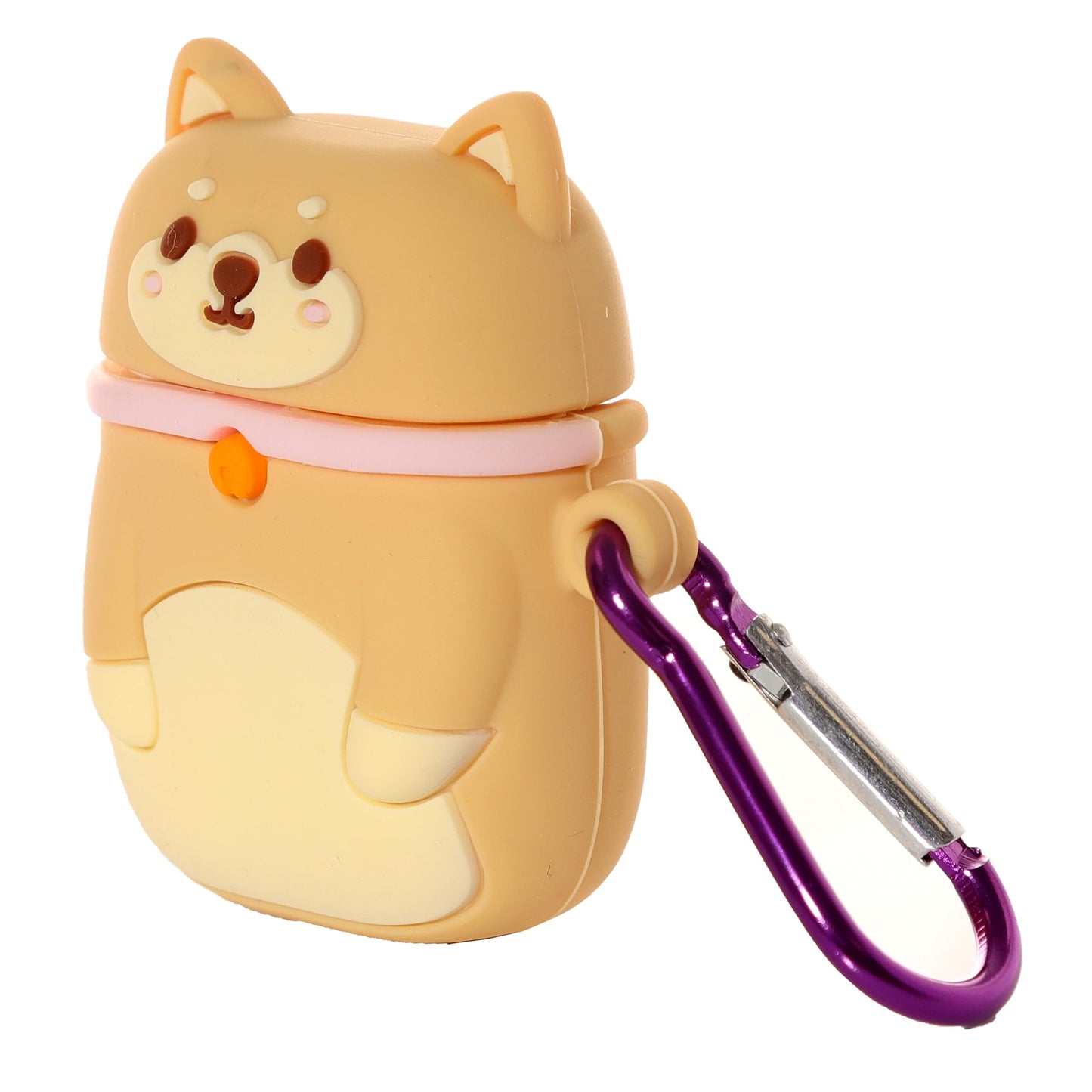 Puckator Shiba Inu Dog Wireless Earphone Silicone Case Cover Earbuds Case Not Included Earplug Case Wireless Headphone Cover Small Pouch Funny Cute Silicon Earphone Case