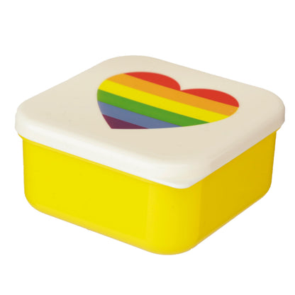 Puckator Somewhere Rainbow Reusable Lidded Snack Pot Lunch Box Set Of 3 Bpa Free Pvc Work School Travel Home Large 55X115X115Cm Medium 45X10X19Cm Small 4X85X85Cm
