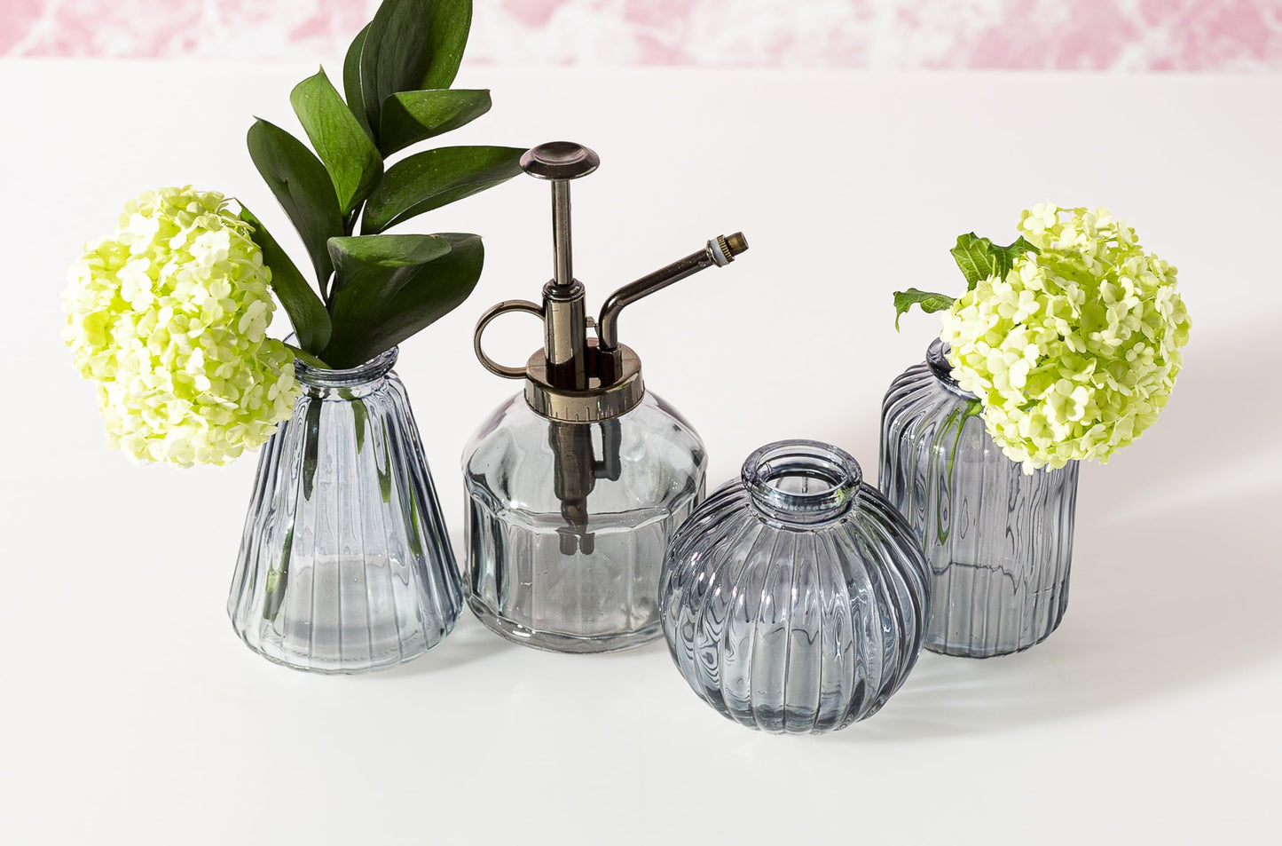 Sass Belle Grey Glass Bud Vases Set Of 3