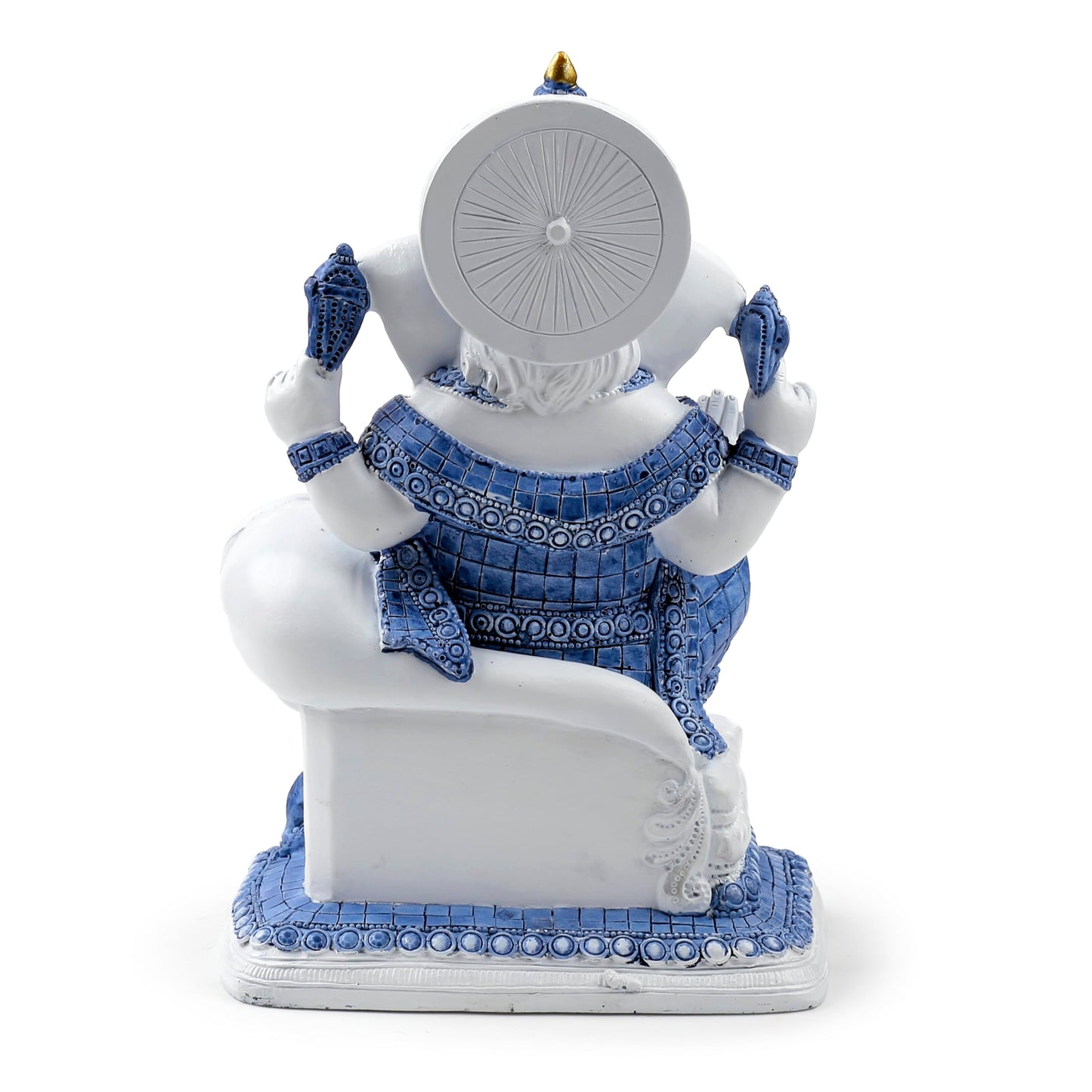 Puckator White Blue Ganesh Meditation Ganesh Ganesha Idol Statue Statues For Home Decor Ganapati Ganpati Indian Decoration Decorations Home Hindu Gift Gifts Items For Women