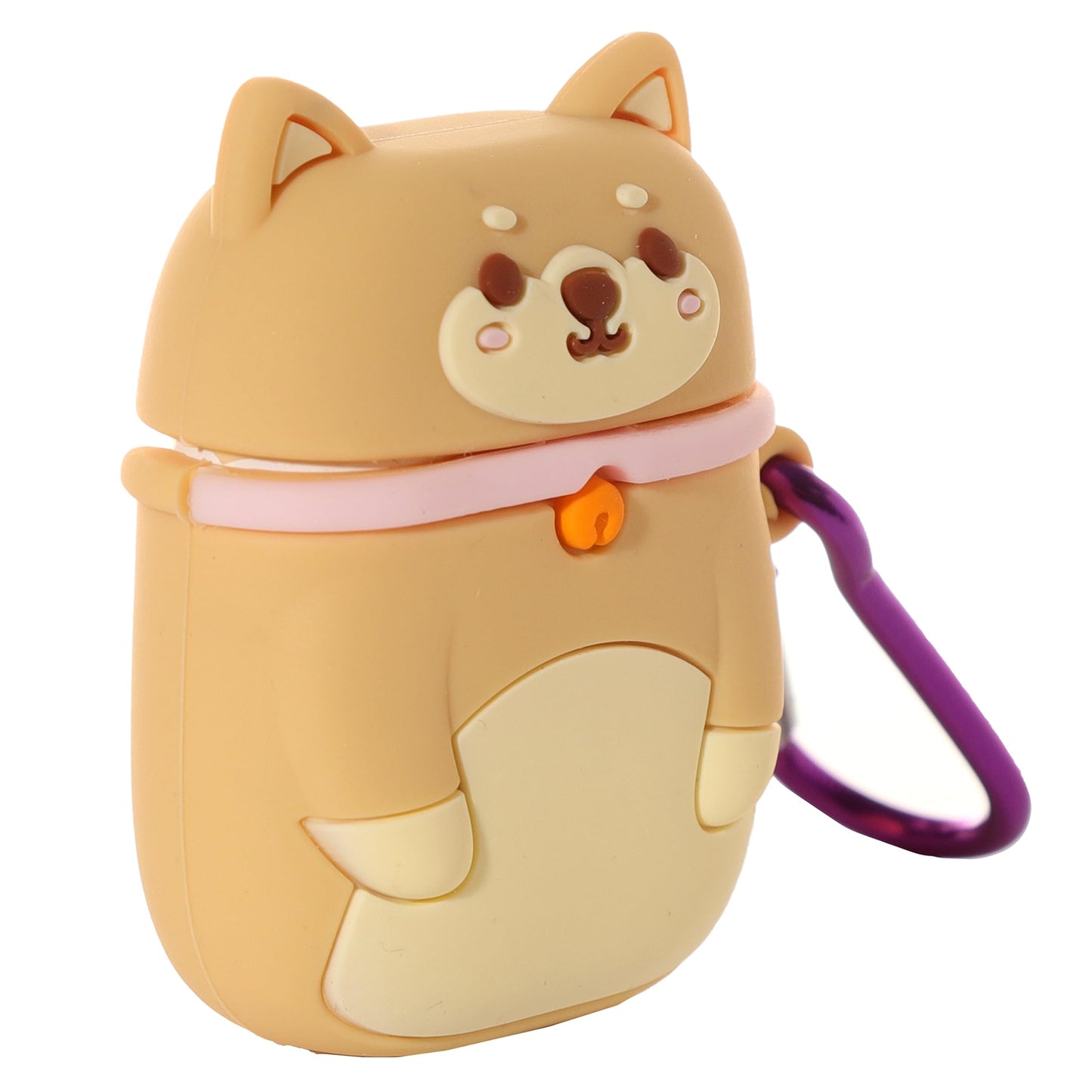 Puckator Shiba Inu Dog Wireless Earphone Silicone Case Cover Earbuds Case Not Included Earplug Case Wireless Headphone Cover Small Pouch Funny Cute Silicon Earphone Case