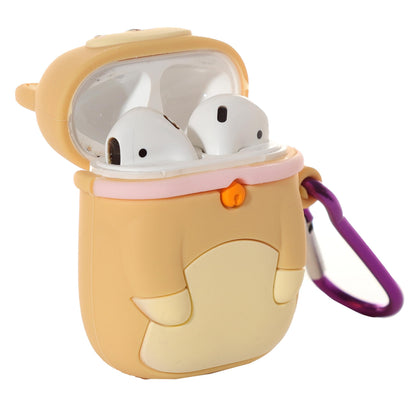 Puckator Shiba Inu Dog Wireless Earphone Silicone Case Cover Earbuds Case Not Included Earplug Case Wireless Headphone Cover Small Pouch Funny Cute Silicon Earphone Case