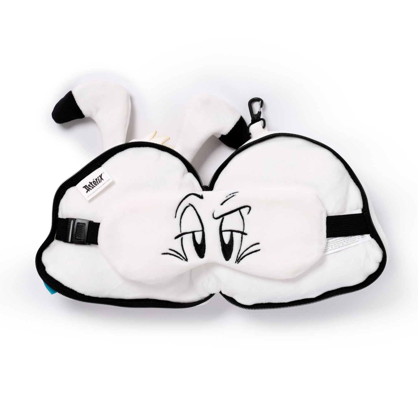 Relaxeazzz Idefix Dogmatix Asterix Round Plush Travel Pillow Eye Mask Sleep Eye Mask Masks Kids Travel Accessories For Sleeping Airplane Flight Plane Neck Pillow Pillows