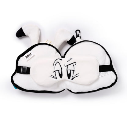 Relaxeazzz Idefix Dogmatix Asterix Round Plush Travel Pillow Eye Mask Sleep Eye Mask Masks Kids Travel Accessories For Sleeping Airplane Flight Plane Neck Pillow Pillows