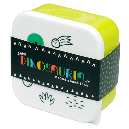 Puckator Dinosauria Jr Set Of 3 Lunch Box Snack Storage Sml Lunchbox With Multi Compartments Small Food Containers For Adults And Kids Girls Boys Lunchbox Food Prep With Lids