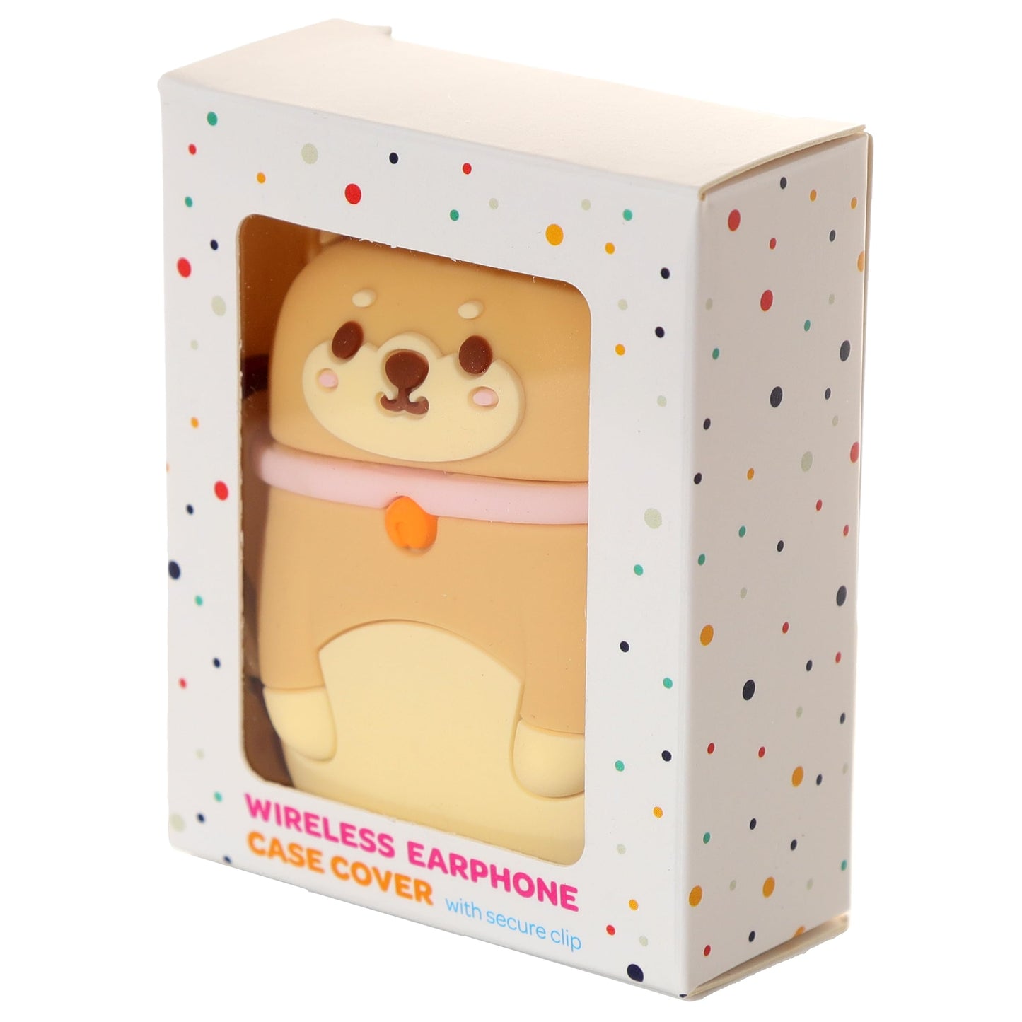 Puckator Shiba Inu Dog Wireless Earphone Silicone Case Cover Earbuds Case Not Included Earplug Case Wireless Headphone Cover Small Pouch Funny Cute Silicon Earphone Case