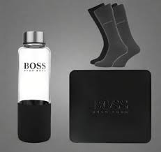 Hugo Boss Gift Set Men's Socks UK SIZE 6-11 with Water Bottle PACK IN BOX DAMAGED