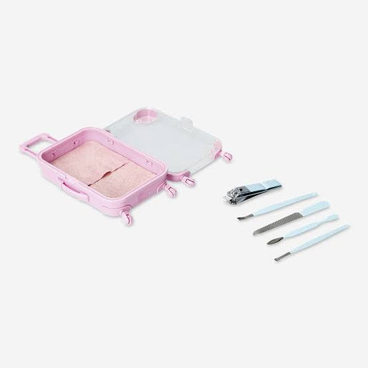 5pc Bi Rotation Manicure and Pedicure Kit - Pink Box