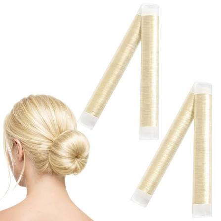 Hair So Hair Bun Roller Button Clip - Blonde - 24cm x 4cm