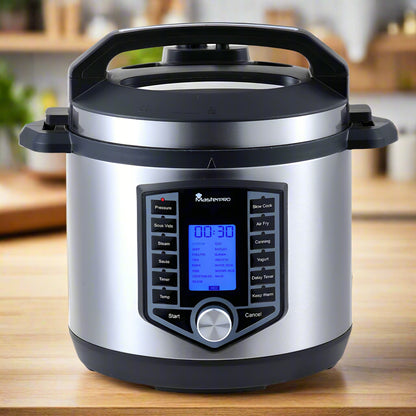 MasterPro Kitchen 2 in 1 Air Fryer & Pressure Cooker, 12 Function with Delivery & Recipe Book!