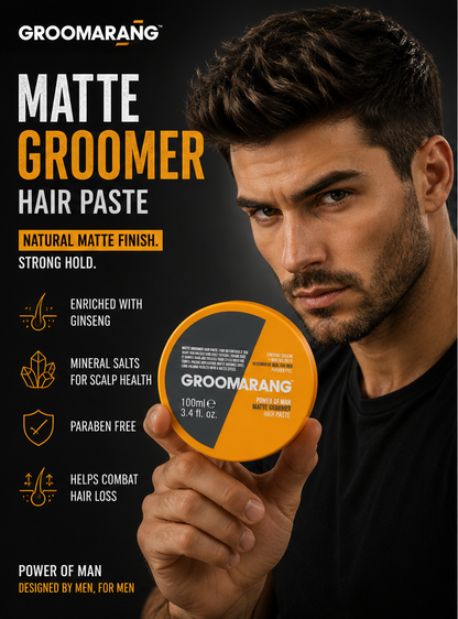 Groomarang Power of Man 'Matte Groomer' Hair Paste 100ml