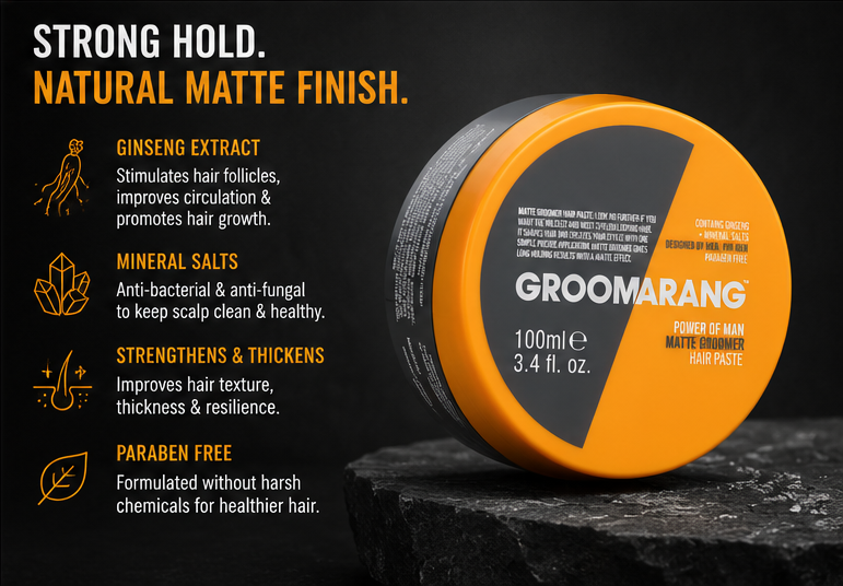 Groomarang Power of Man 'Matte Groomer' Hair Paste 100ml
