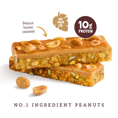 Pip & Nut Protein Bars, Peanut Butter, 15 x 46g | Source Of Fibre, Source Of Protein, No Palm Oil, Vegan