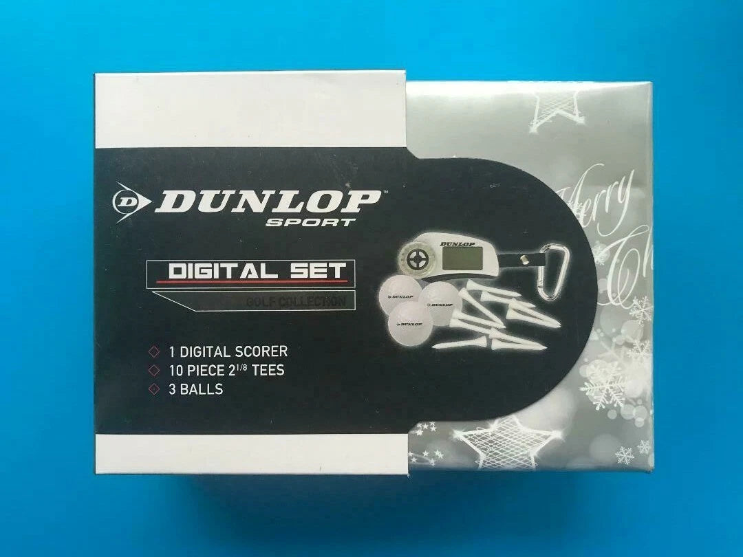 Dunlop Sport Digital Golf Set - 1 Digital Scorer + 10 Tees + 3 Balls