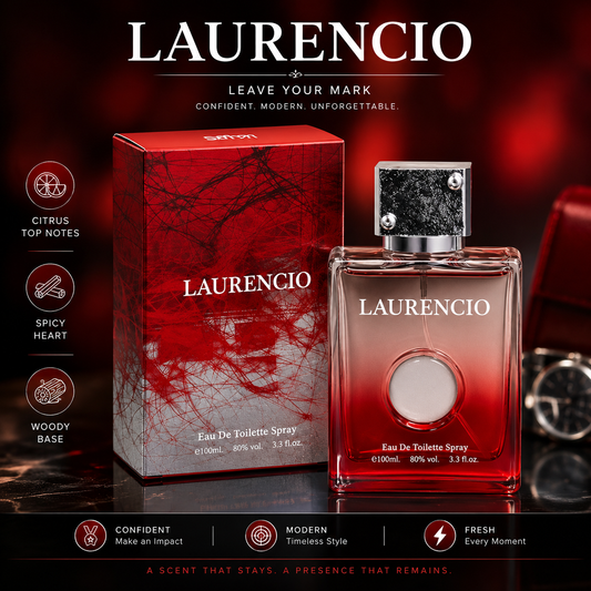 LAURENCIO - Men's Eau de Toilette Spray 100ml